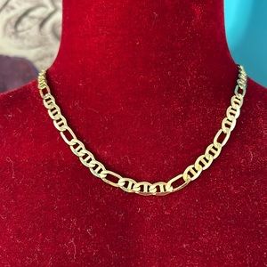 Thalia Sodi princess length gold tone figaro style chain